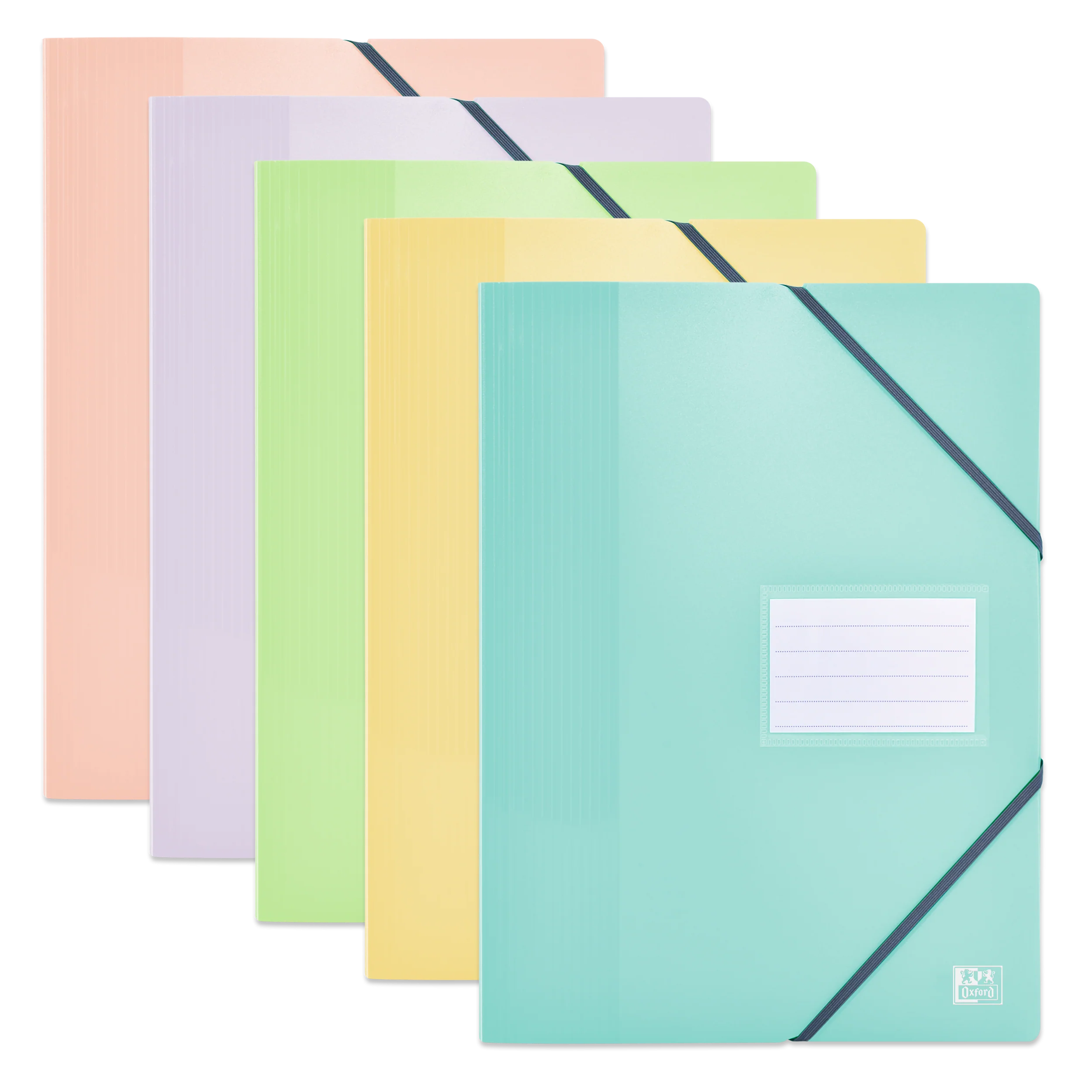 OXFORD Porte-vues School Life A4 # 80 vues / 40 Pochettes - Plastique - Jaune pastel - Image 2